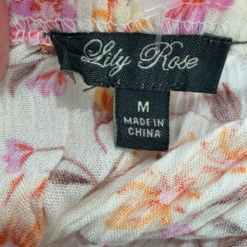 Lily Rose Dress Smocked Floral Fairy Romantic Milkmaid Cottagecore Size M - Picture 4 of 5